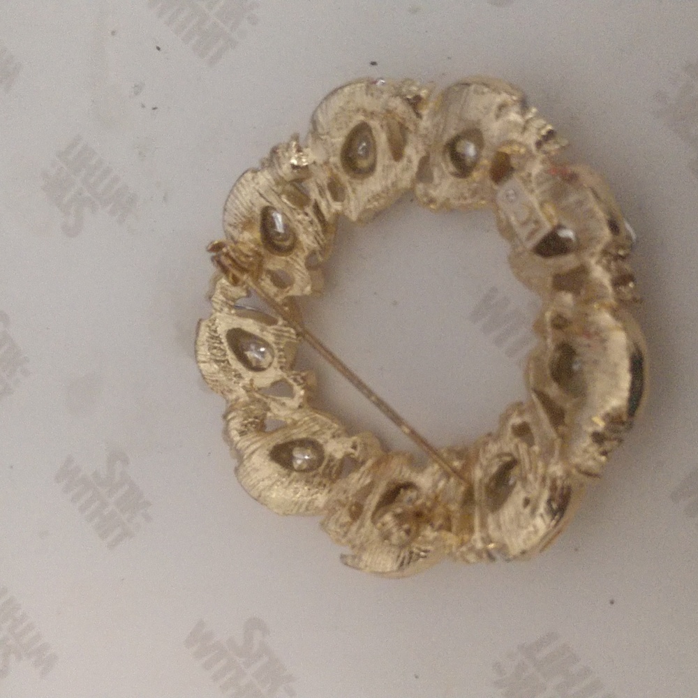 Ladies vintage gold necklace and matching brooch - Picture 5 of 6